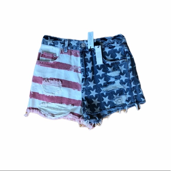 SOLD 🌻Topshop Moto American Flag - Picture 2 of 6